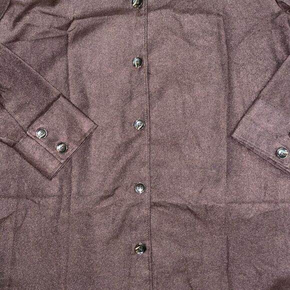LuLaRoe Women’s Large Brown Abigail Button-Down Long Sleeve Flannel Gorpcore - Picture 6 of 16